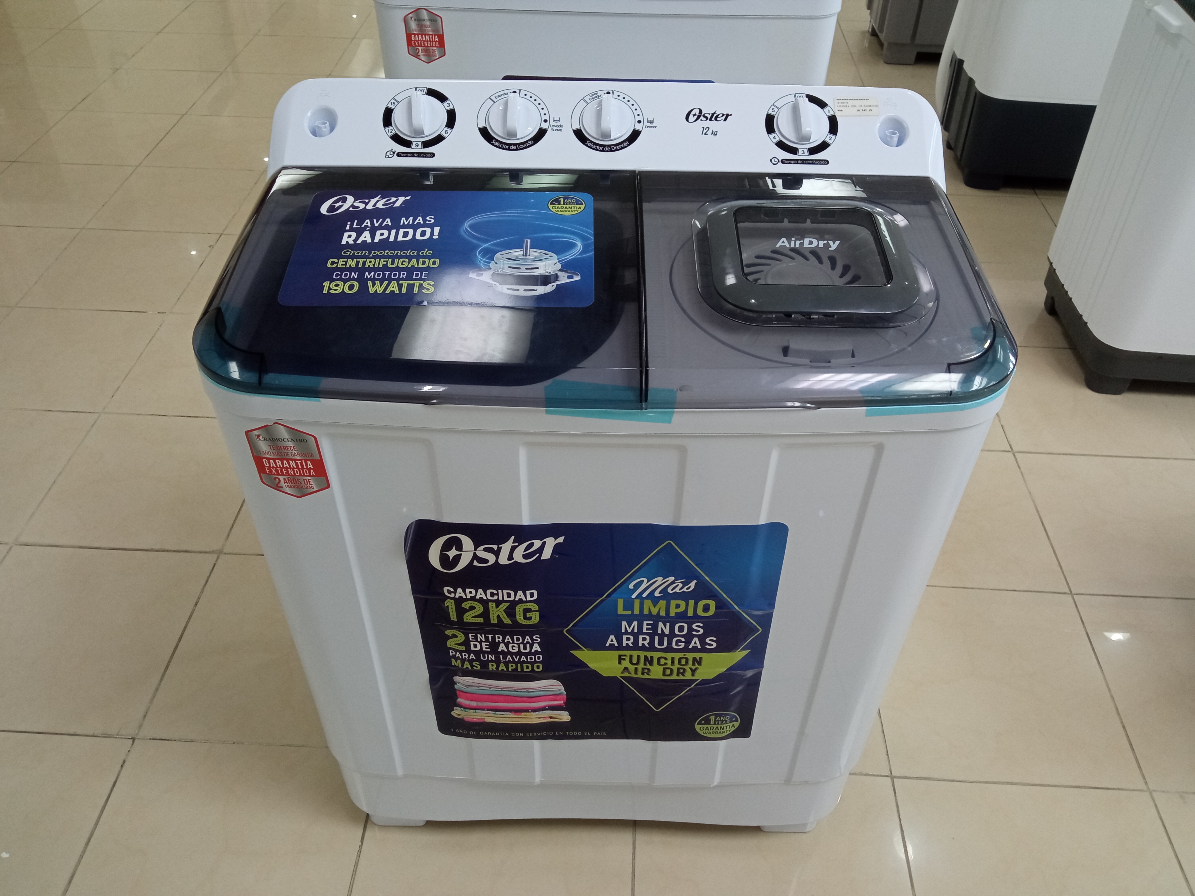 electrodomesticos - lavadora Oster Semiautomática 26 libras  0