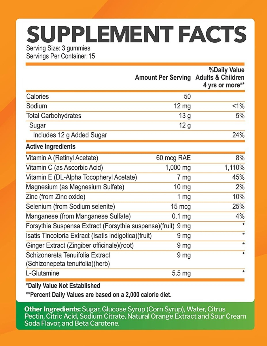 Salud y Equipamiento Médico - Vitamina C 45 Gomas Just Nutrie - - Unidad A $5529 1
