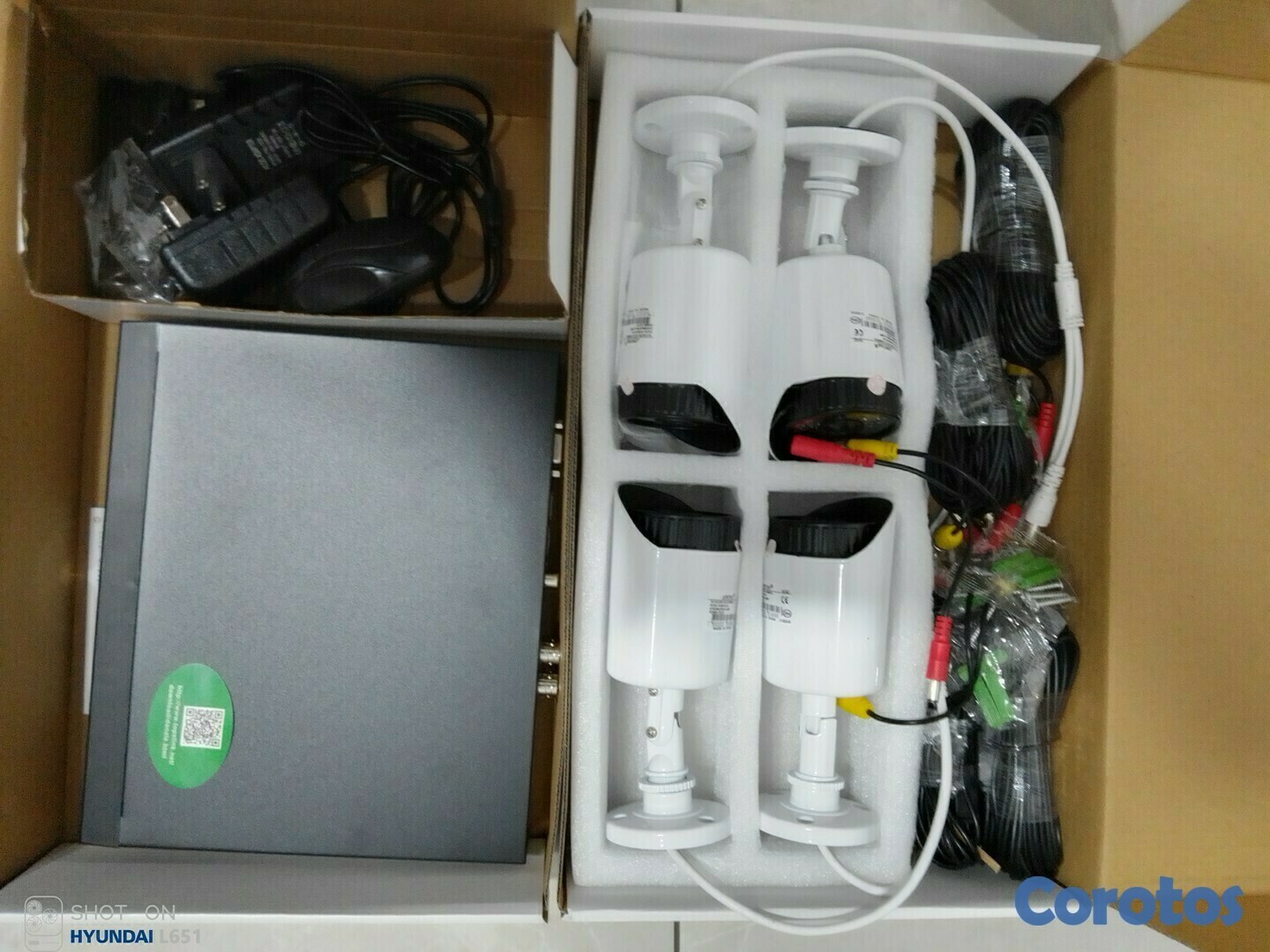 camaras y audio - Kit de 4 camaras de seguridad CCTV analogas AHD 1080p 3