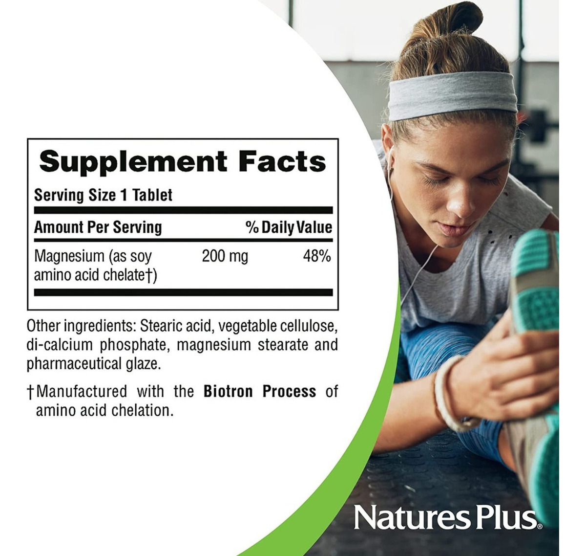 Salud y Equipamiento Médico - Quelato De Magnesio 200 mg Natural 1