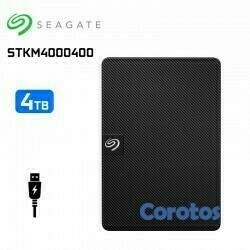 computadoras y laptops - DISCO DURO 4TB HDD EXTERNO SEAGATE EXPANSION, USB 3.0, USB 2.5, COMPATIBLE CON W 2