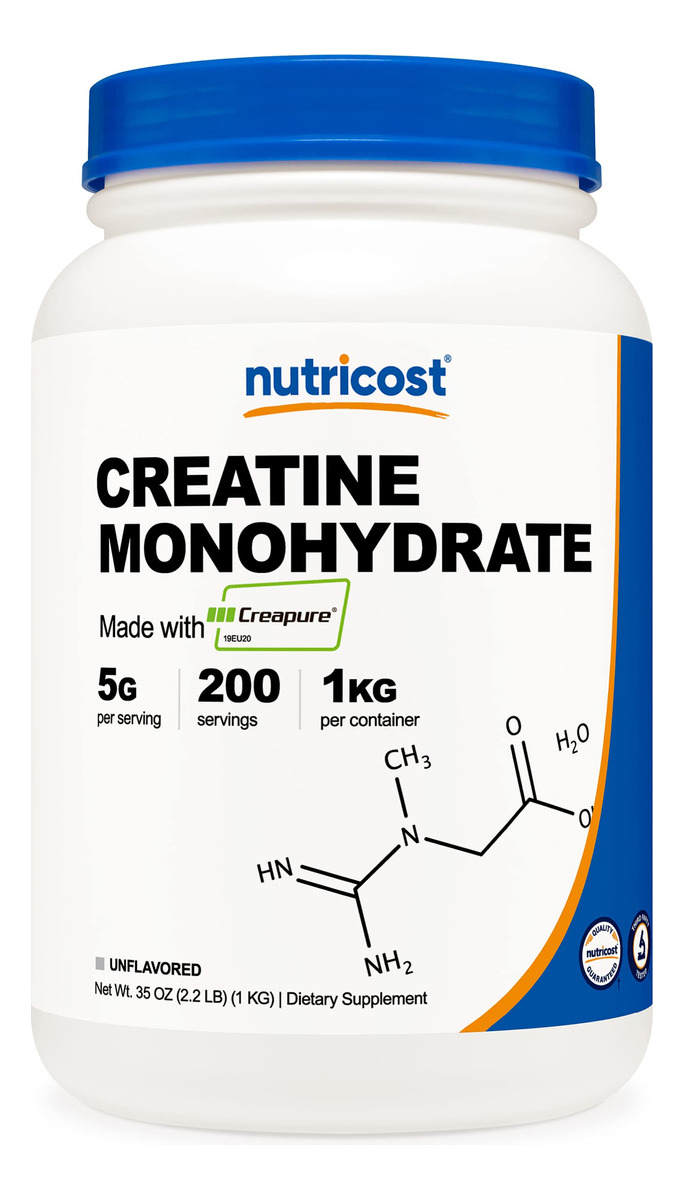 Salud y Equipamiento Médico - Nutricost Creapure Creatina® Monohidrato Polvo 1kg 1