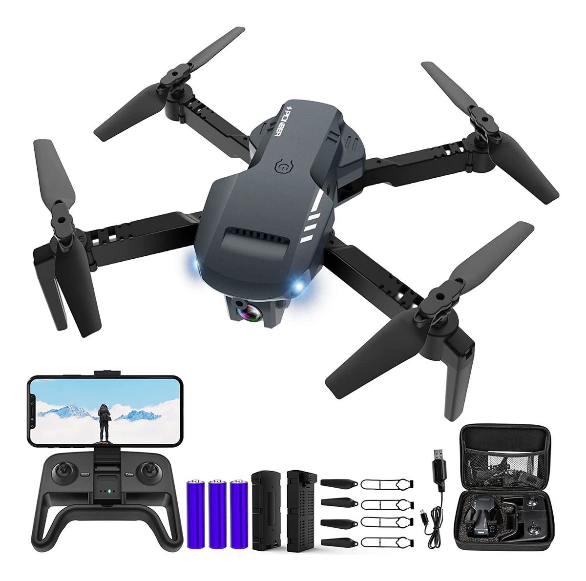 Salud y Equipamiento Médico - Mini Drone Giro De 360° Con Cámara Maletin Y baterias 0