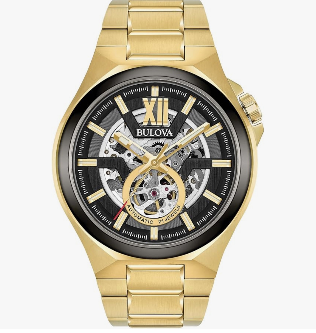 joyas, relojes y accesorios - Bulova 98A178 -Reloj automático hombre, Dorado 0
