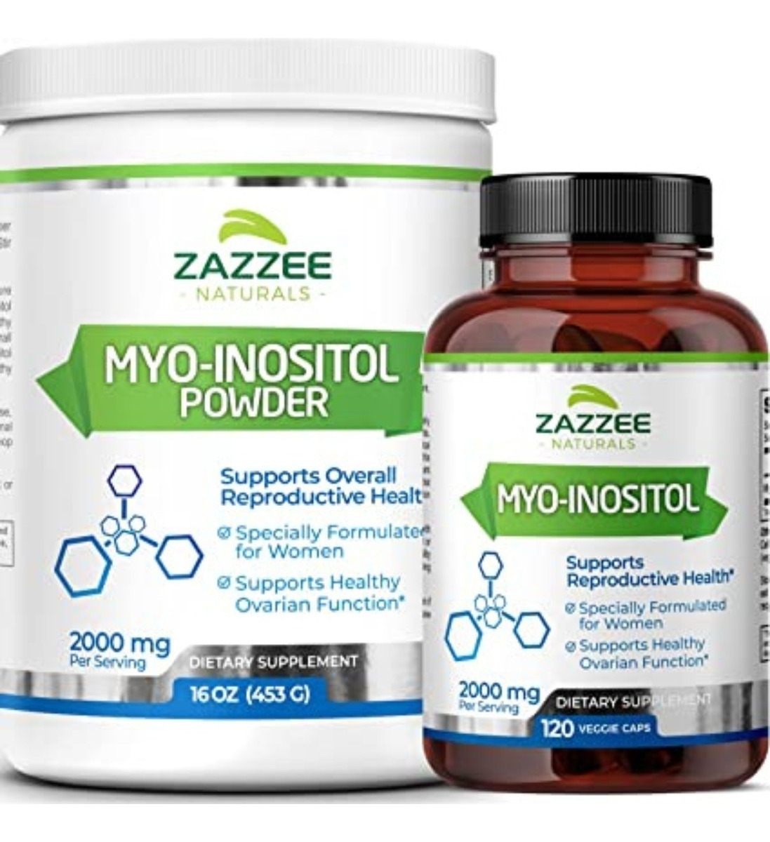 Salud y Equipamiento Médico - Zazzee Myo - Inositol 120caps - Un - Unidad A $3216
