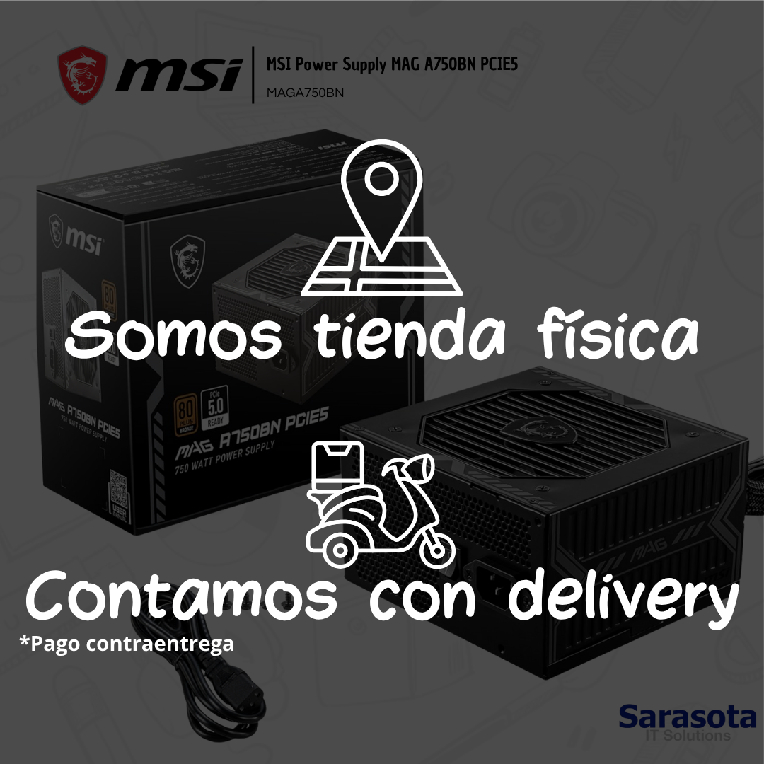 accesorios para electronica - MSI Power Supply MAG A750BN PCIE5 1