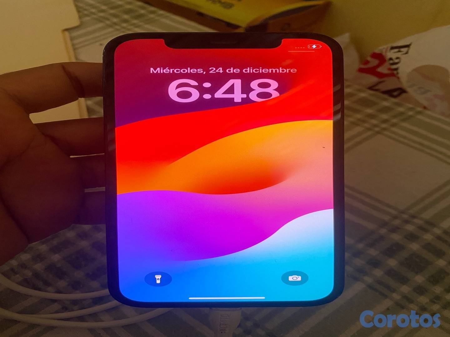 celulares y tabletas - iPhone 12 normal 128 GB factory desbloqueado todo funcional  5