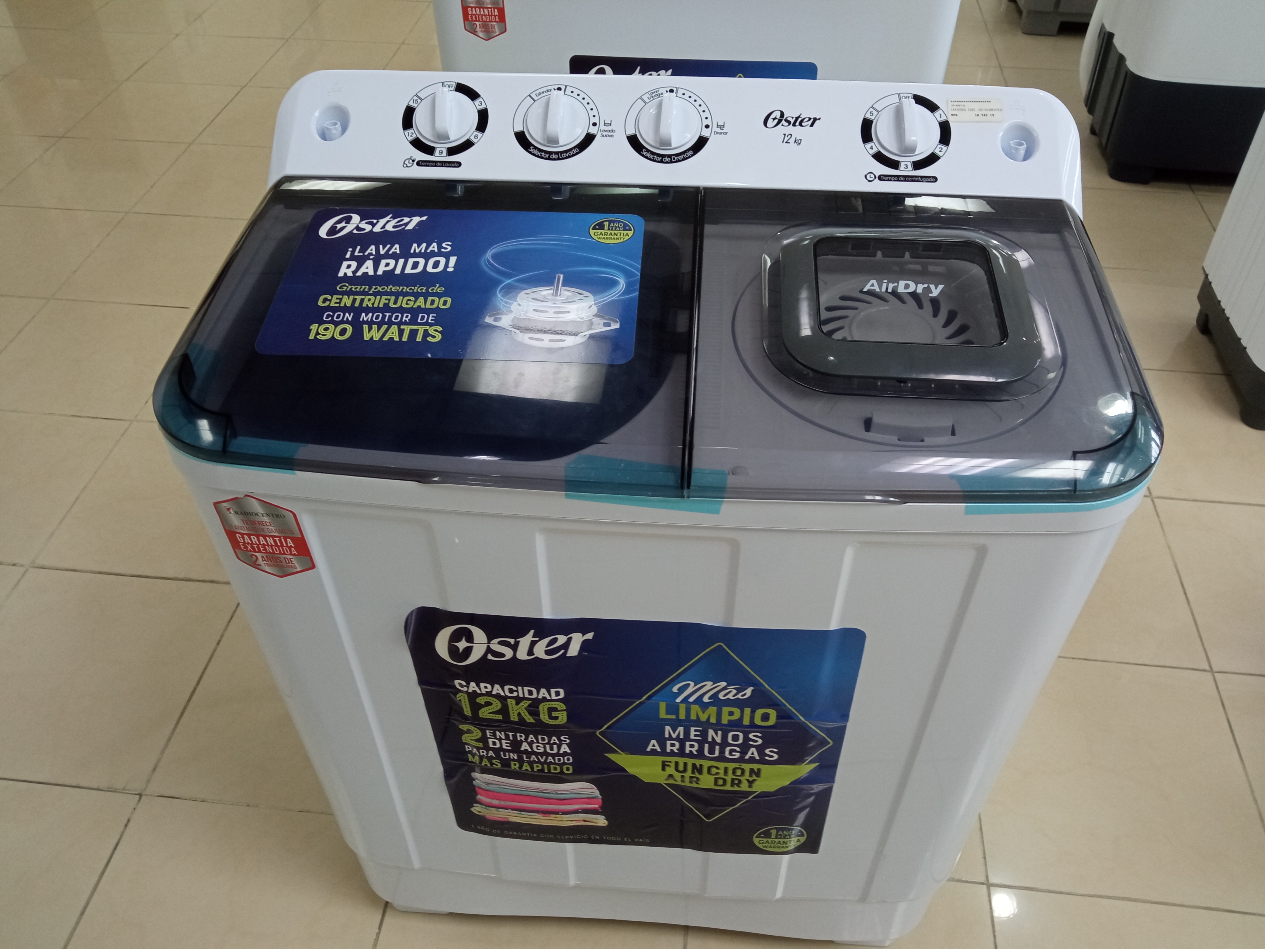 electrodomesticos - lavadora Oster Semiautomática 26 libras  1