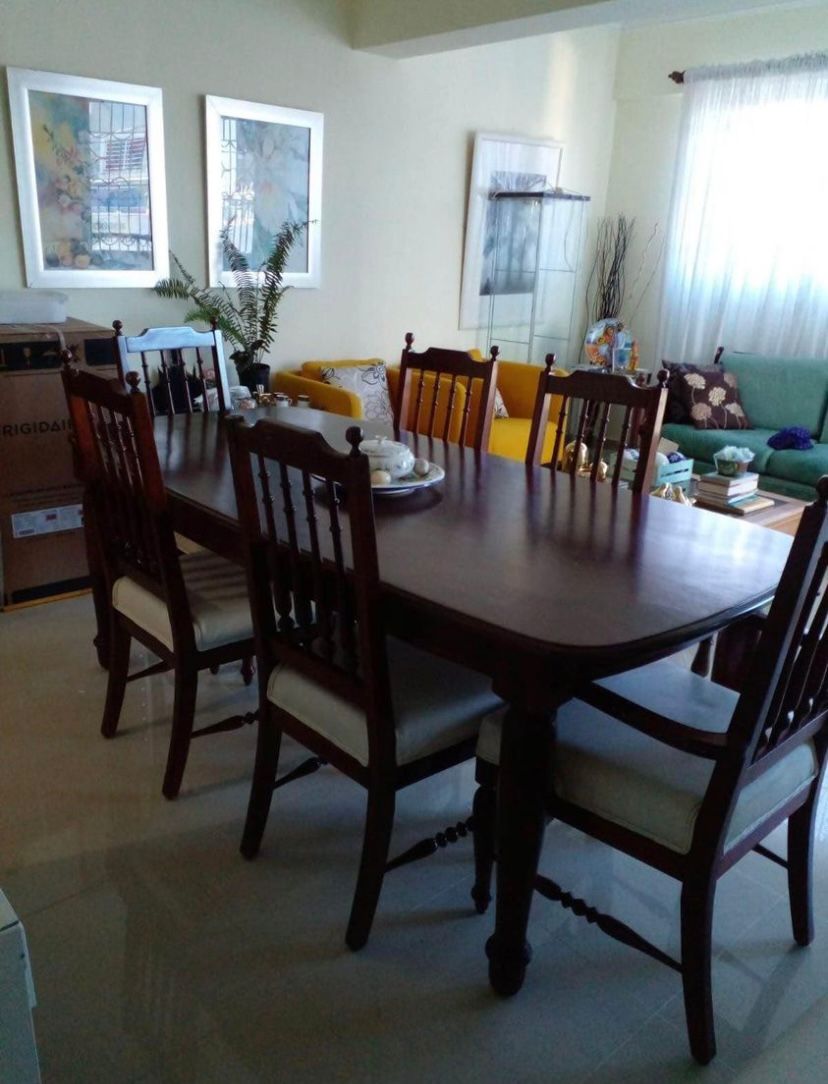 muebles y colchones - Juego de comedor en caoba centenaria