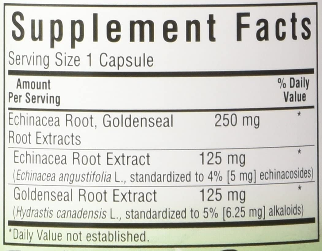 Salud y Equipamiento Médico - Equinacea  250 Mg Bluebonnet - Unidad 1