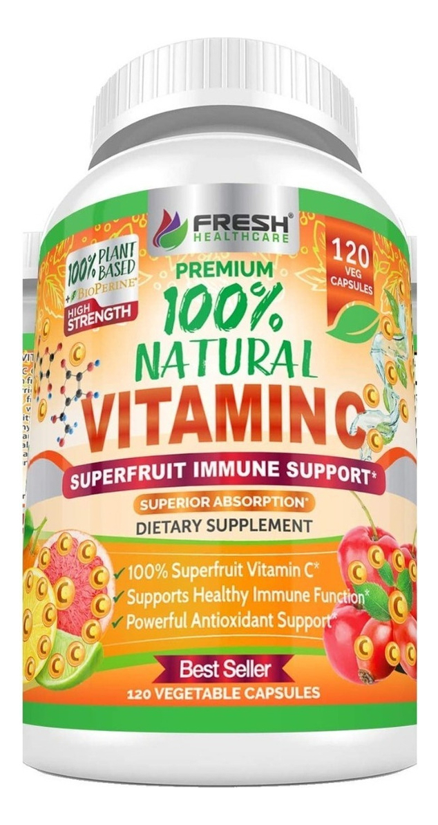 Salud y Equipamiento Médico - Vitamina C 120 Cap Fresh Health