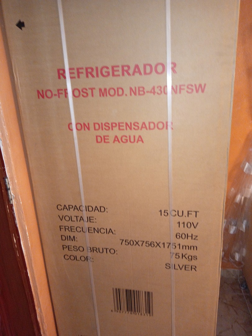 electrodomesticos - Nevera American 15 pies con dispensador, nueva de caja
