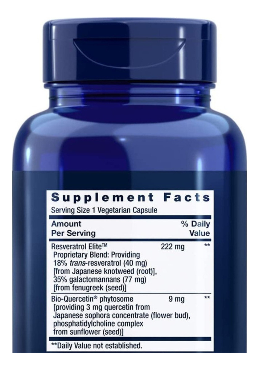 Salud y Equipamiento Médico - Resveratrol Life Extension - Unida - Unidad A $3948 1
