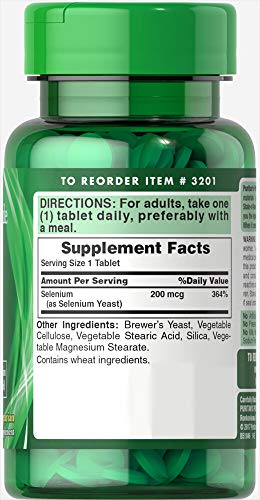 Salud y Equipamiento Médico - Puritans Pride Selenium 200 Mcg Tabletas, 100 Unidades 3