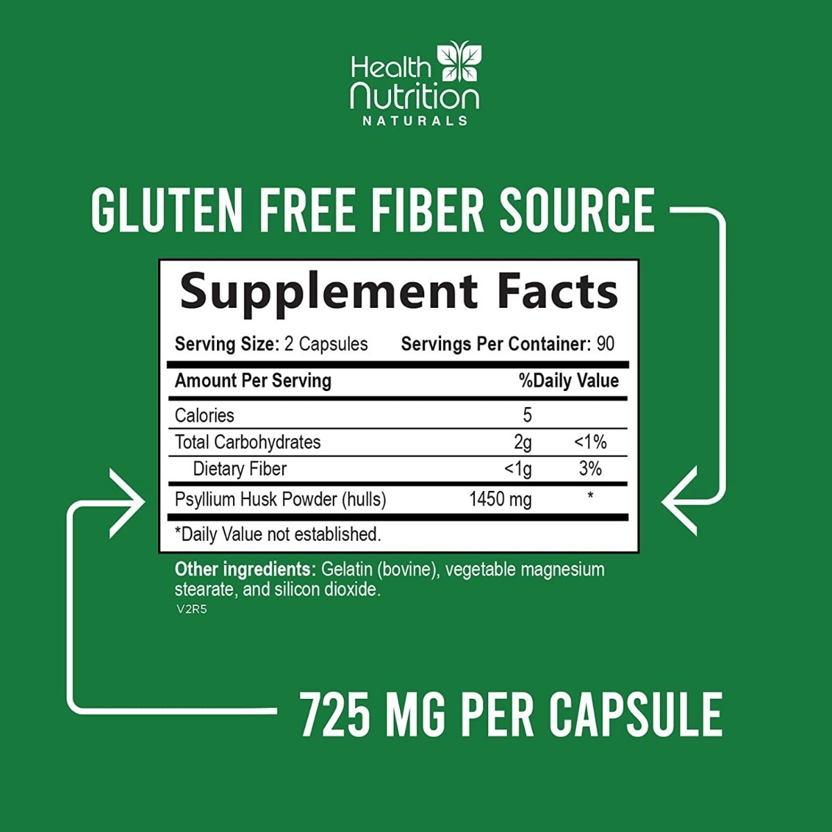 Salud y Equipamiento Médico - Psyllium 180 Cap Health 1
