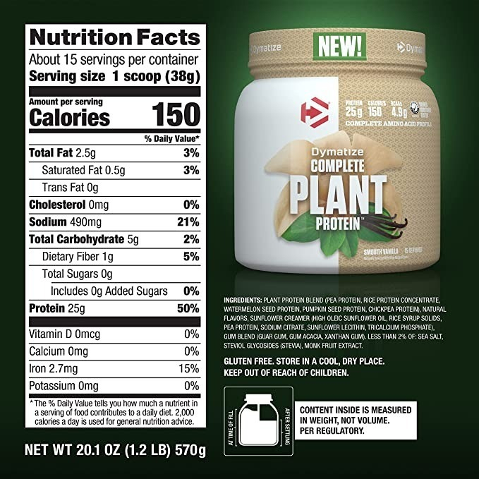 Salud y Equipamiento Médico - Proteina Vegana Vainilla Dymati 1