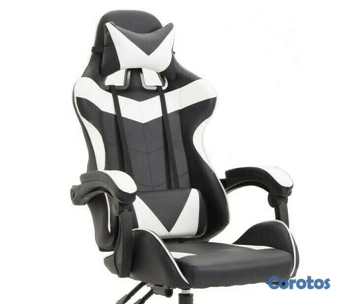 muebles y colchones - Silla Ergonómica Gaming para el ordenador con soporte lumbar y de cuello 4