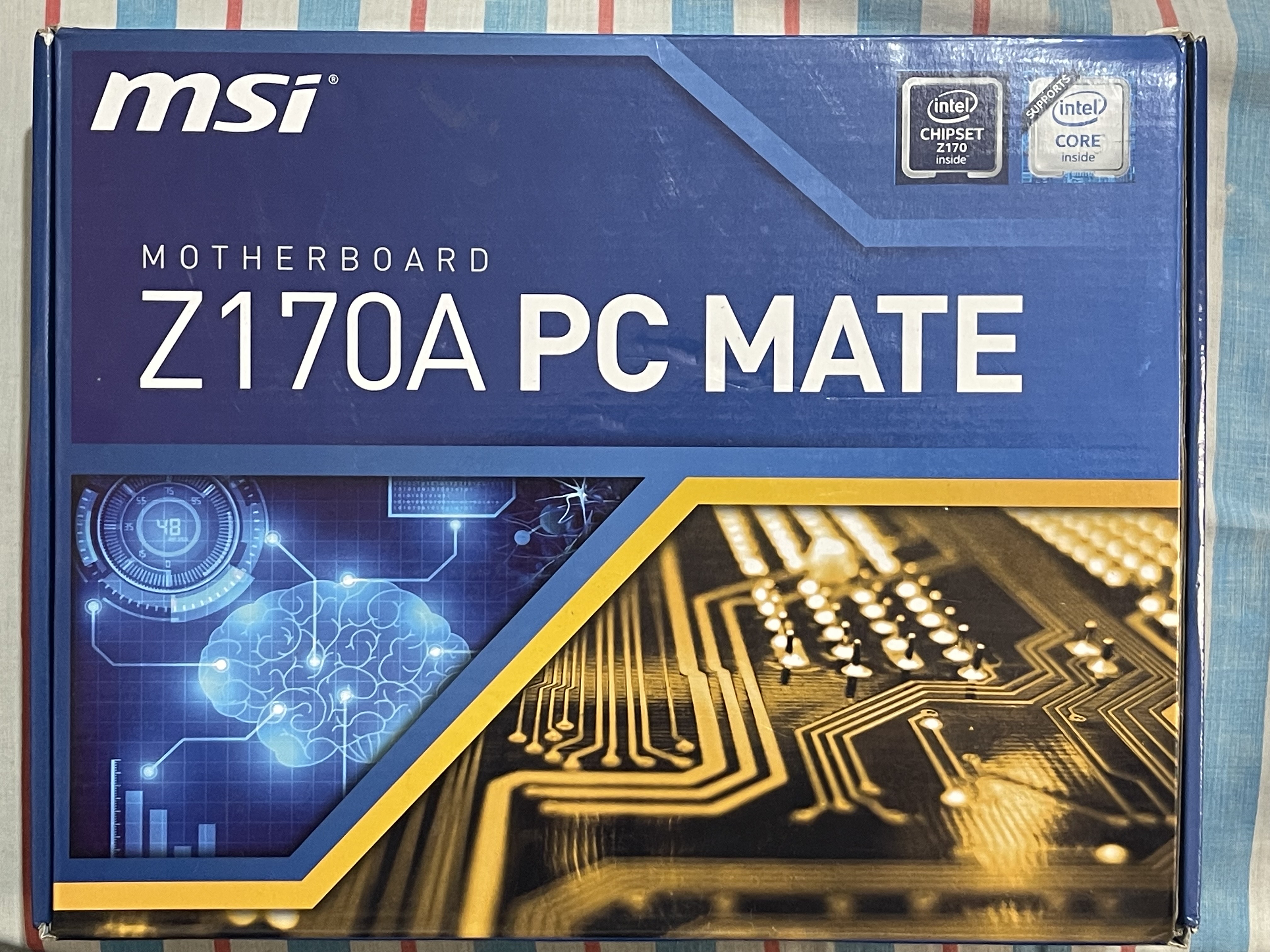 computadoras y laptops - vendo motheboard MSI Z170A con procesador Intel core i7 6700 3.4ghz