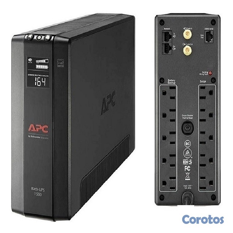 computadoras y laptops - UPS APC BX1500M-LM60 BACK-UPS PRO, 1.5KVA(1500VA), 900 WATTS