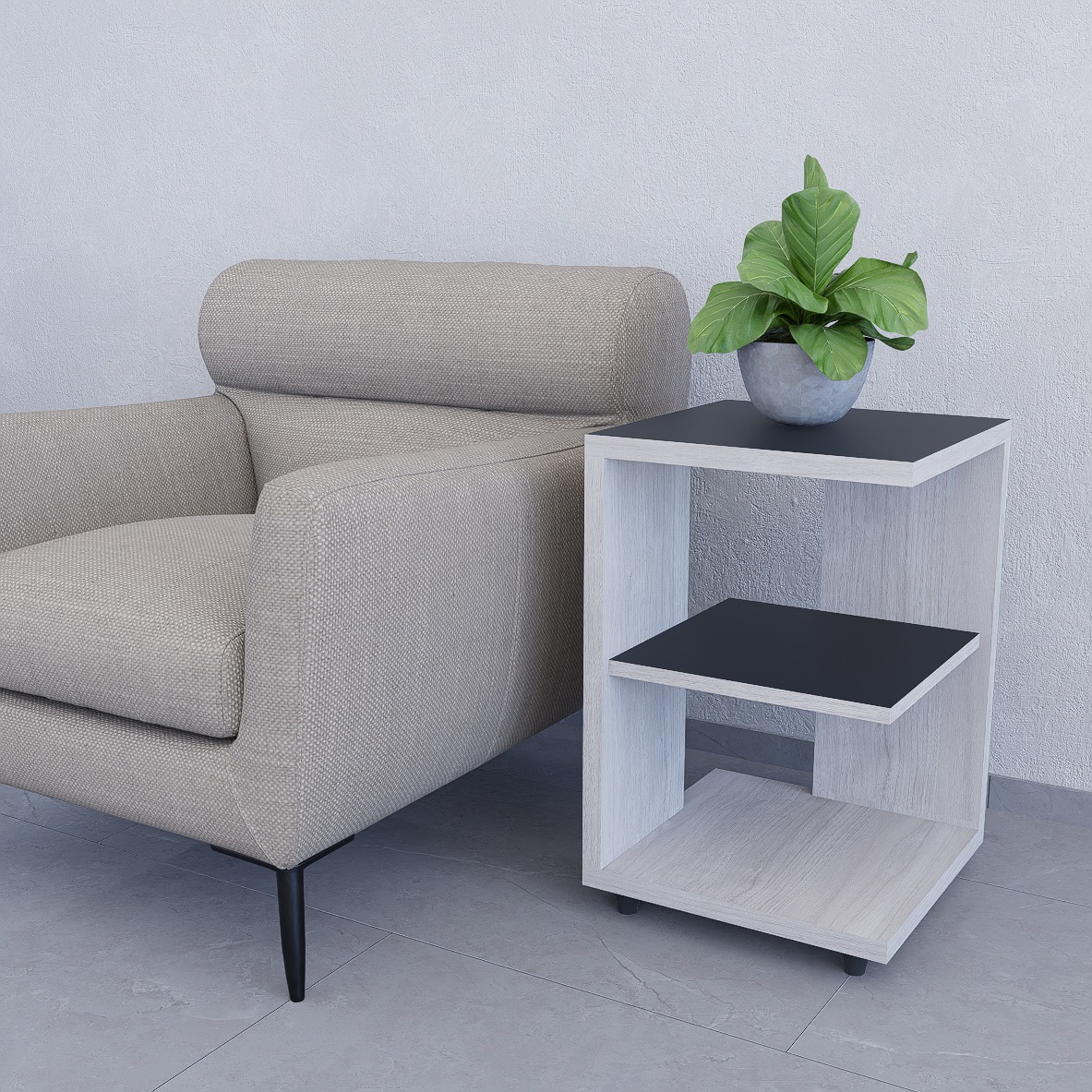 muebles y colchones - Mesas auxiliares de melamina. NUEVAS Y RESISTENTES. Cada una cuesta 2,500 pesos. 6