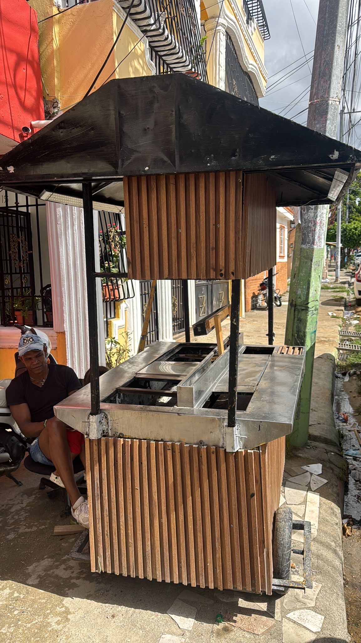 herramientas, jardines y exterior - carrito de chimi y tanque de gas  1