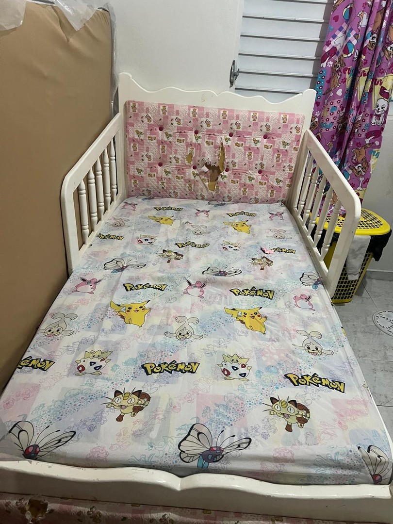 muebles y colchones - Cama twin para niños, regalo sus cubre colchones. 1