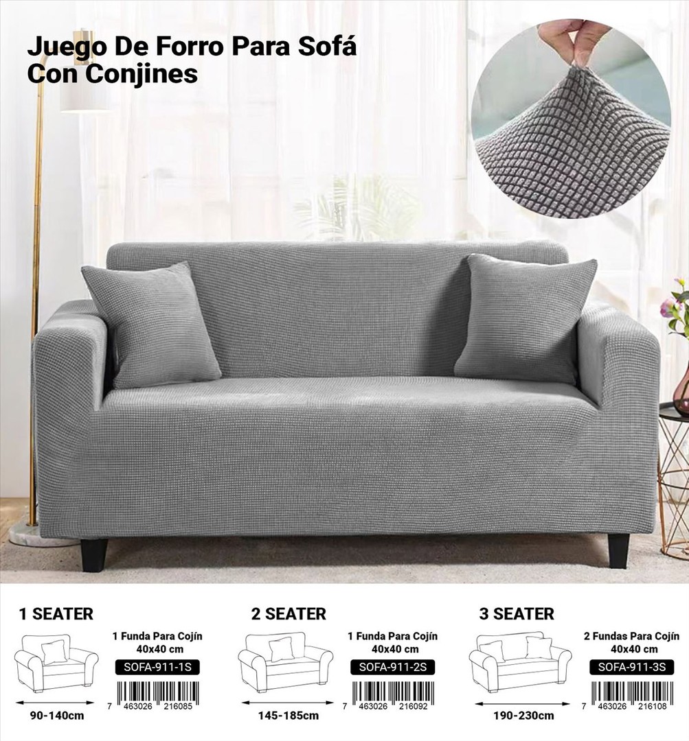 muebles y colchones - FORROS DE MUEBLES EN OFERTA ESPECIAL CON FORRO DE COJIN GRATIS.

 0