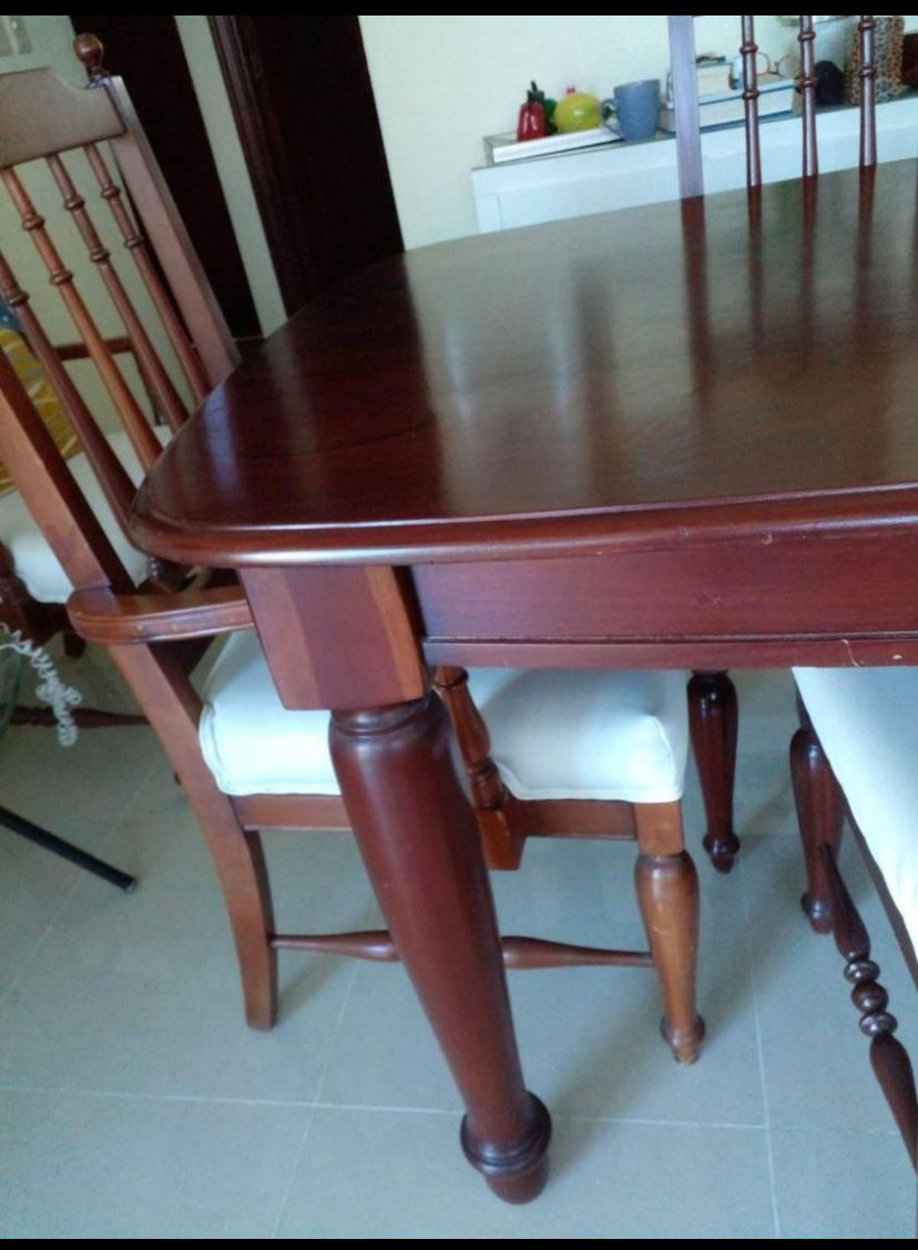 muebles y colchones - Juego de comedor en caoba centenaria 2