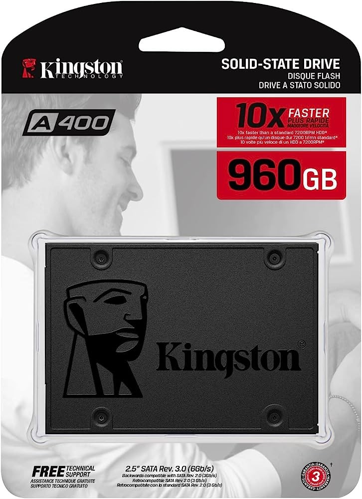 computadoras y laptops - DISCO DE ESTADO SOLIDO KINGSTON SSD 960GB, 2.5", SATA3 2