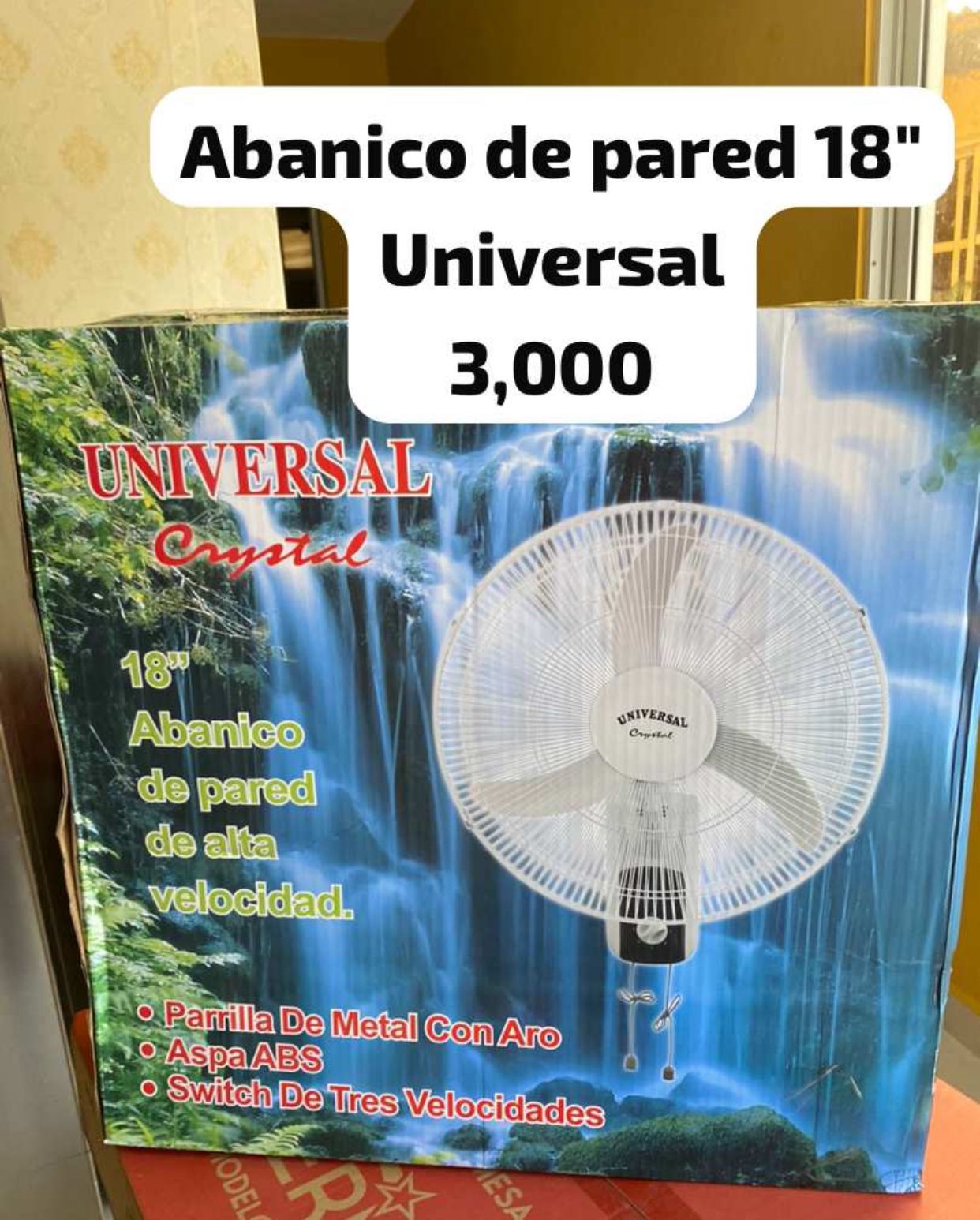 aires acondicionados y abanicos - abanicos universal de pared y de pedestal de 16 y 18 pulgadas 4