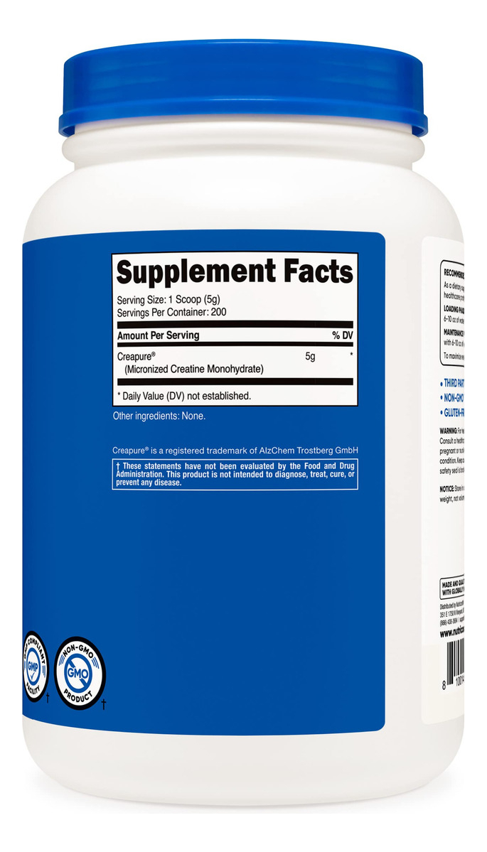 Salud y Equipamiento Médico - Nutricost Creapure Creatina® Monohidrato Polvo 1kg 4