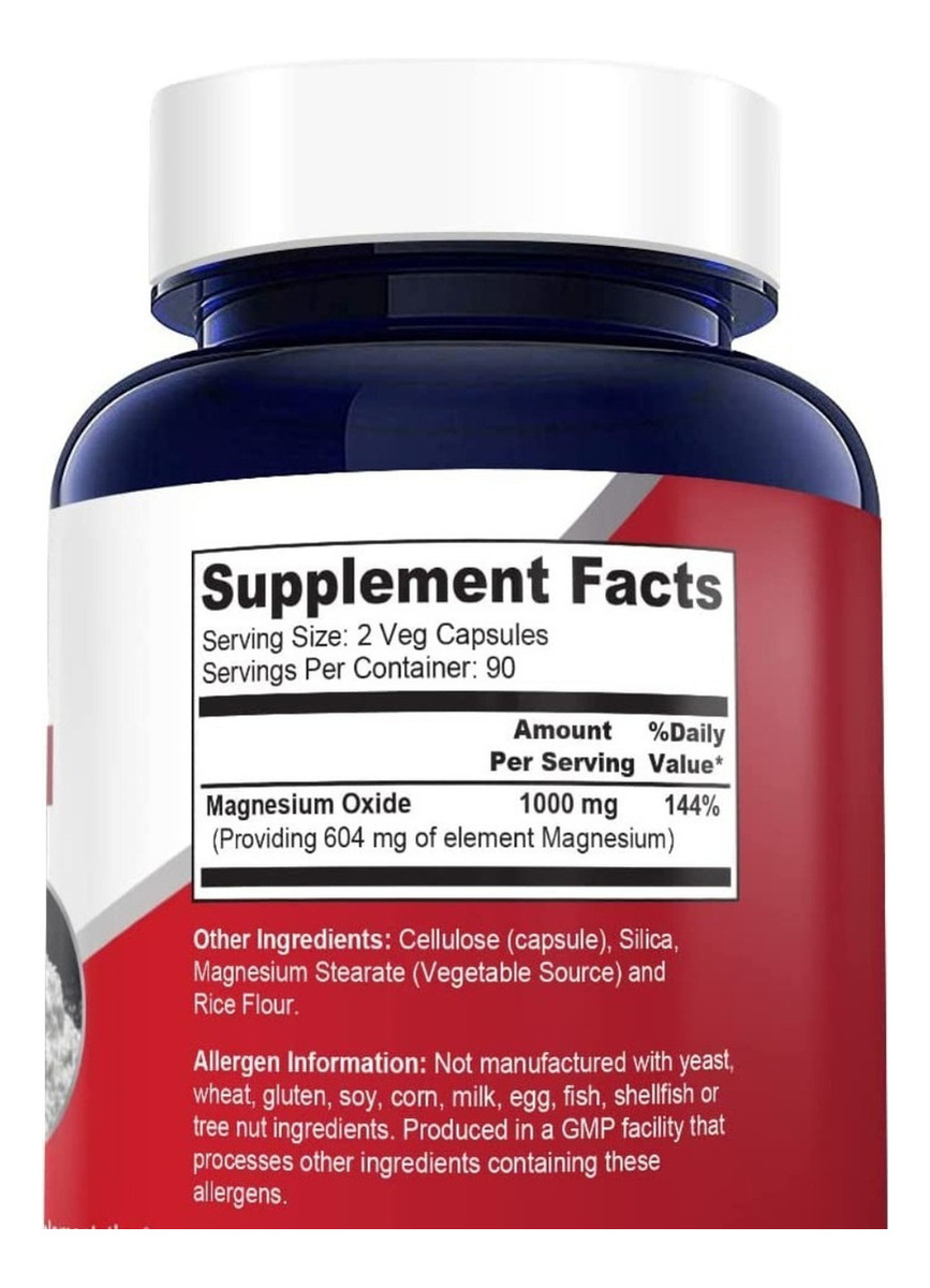 Salud y Equipamiento Médico - Magnesium Oxido 1000mg Nusapure - - Unidad A $1283 1