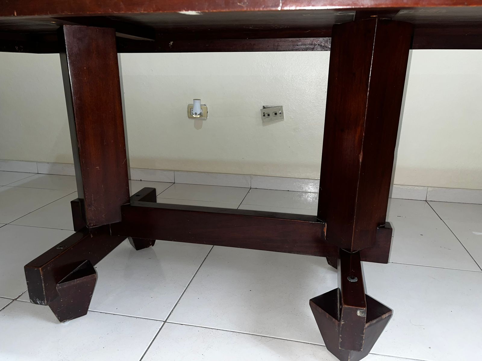 muebles y colchones - De Oportunidad! Juego de Mesa de caoba de 6 sillas