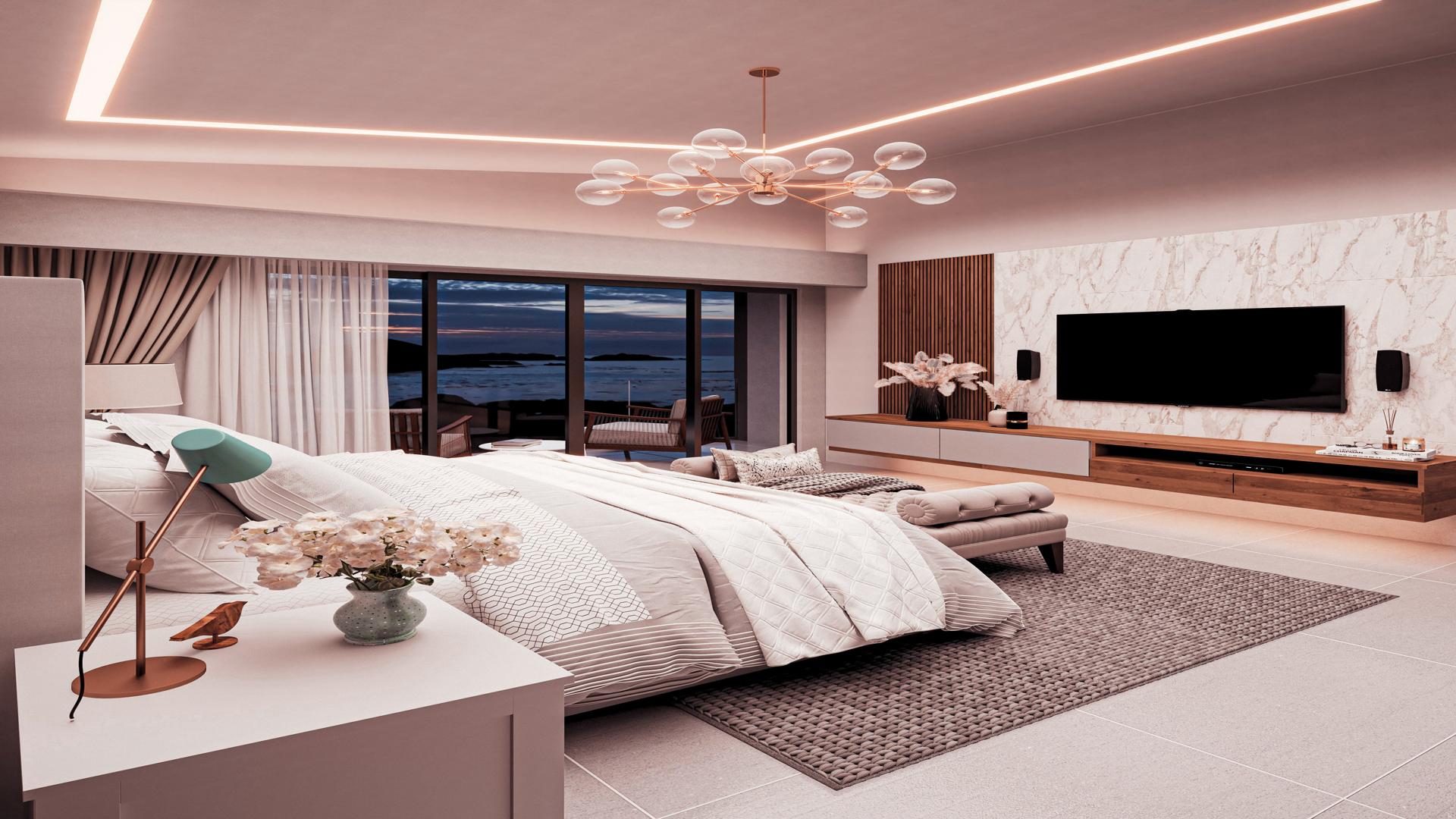 casas vacacionales y villas - Villa de 4 Habitaciones con baño, walk in closet. Caleton, Cap Cana 3