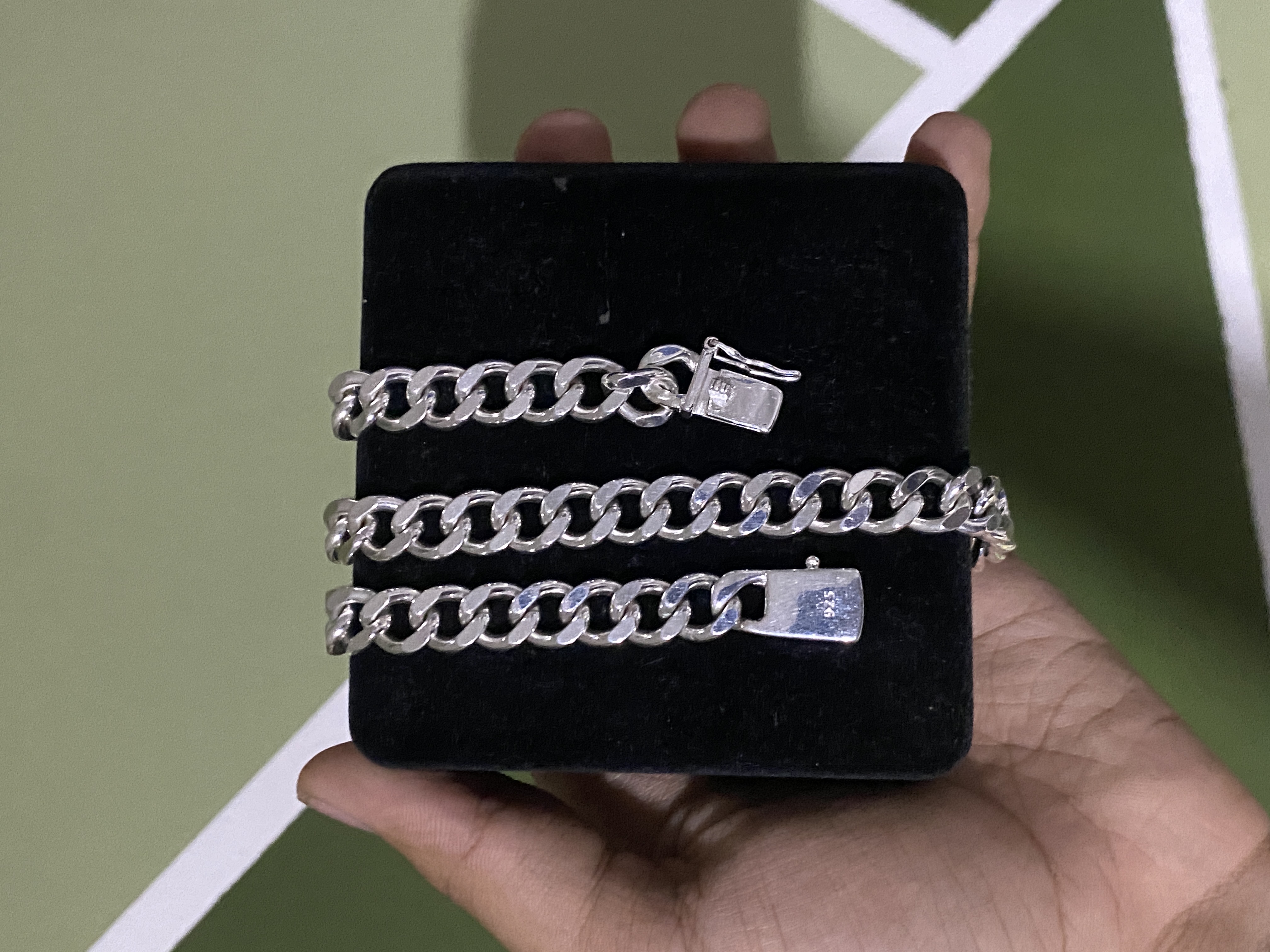 joyas, relojes y accesorios - Cadena Cubana de plata 20 pulgadas  0