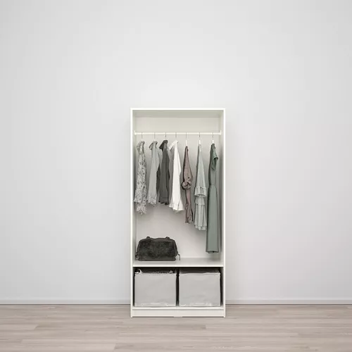 muebles y colchones - Armario blanco de IKEA Kleppstad  7