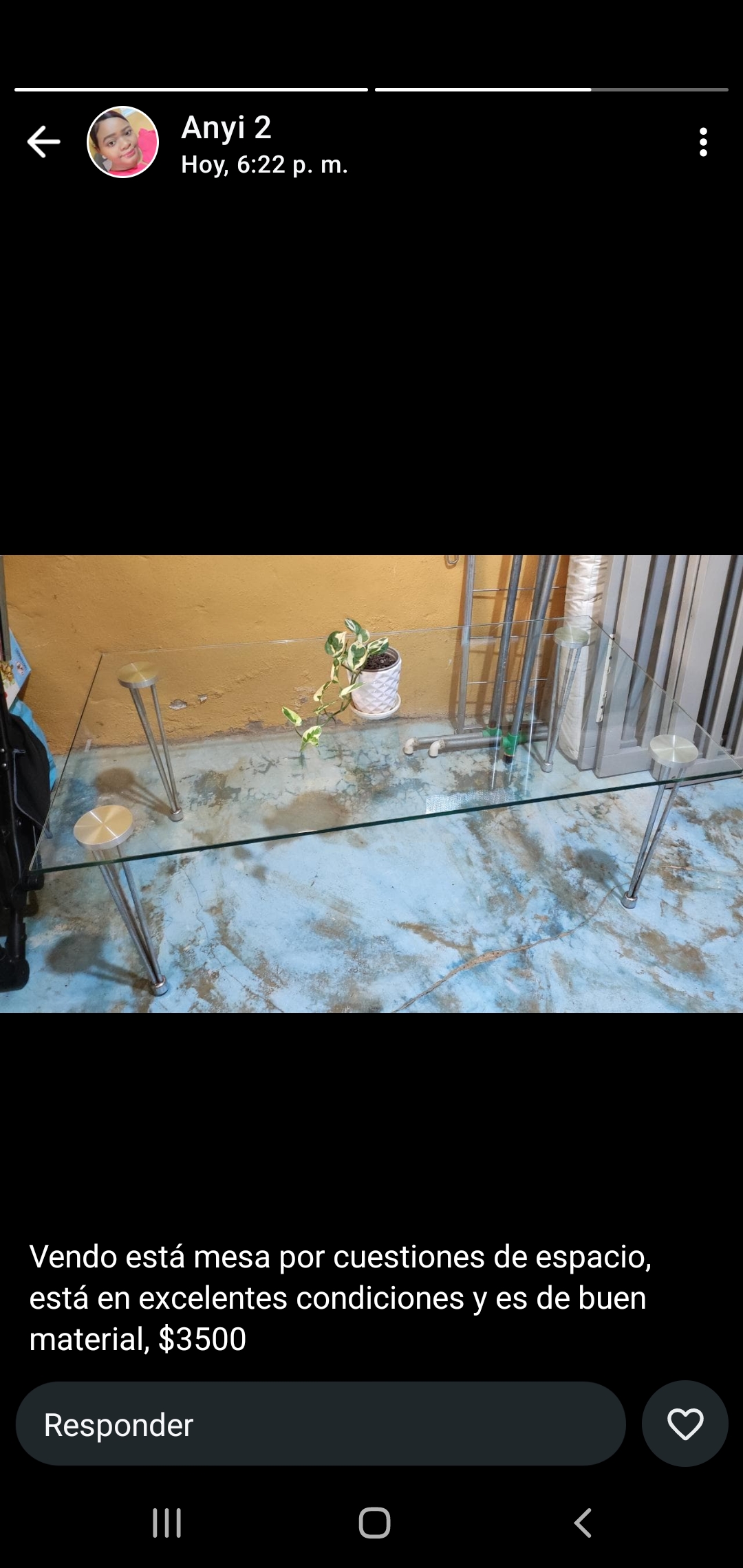 decoración y accesorios - Mesa de cristal 0