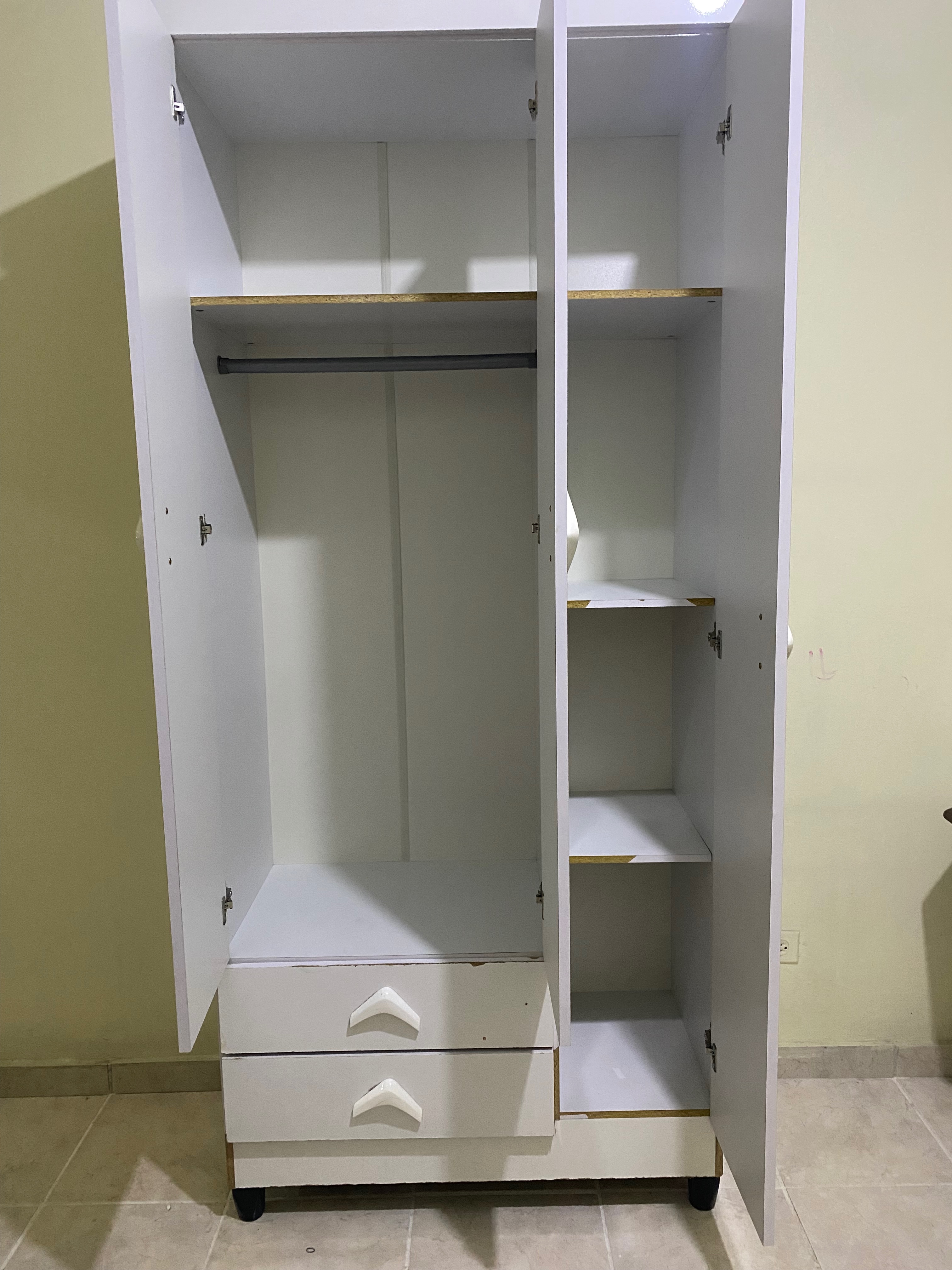 muebles - Armario para niña con espejo y cajones 3