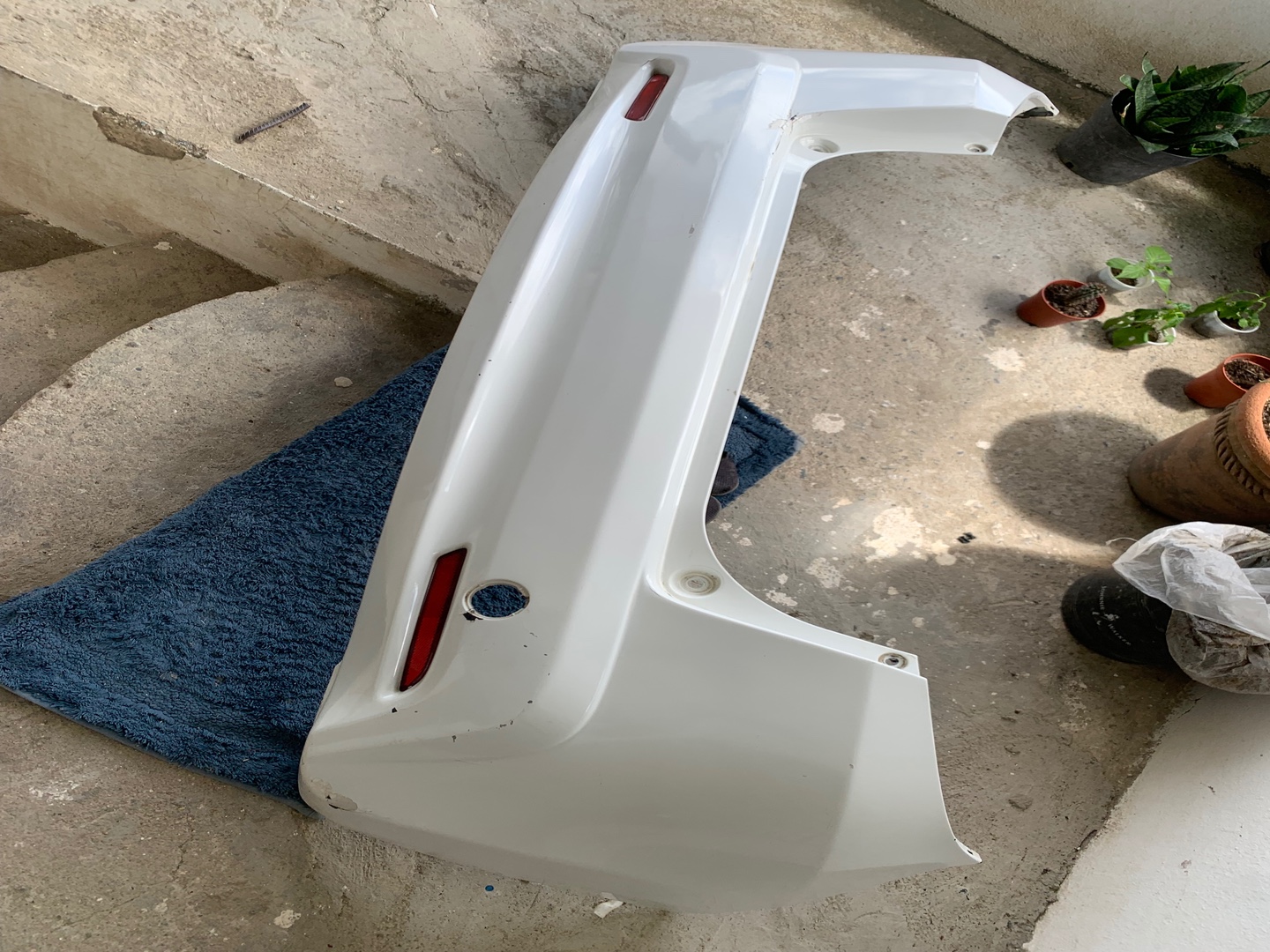 repuestos - Bumper honda fit blanco 