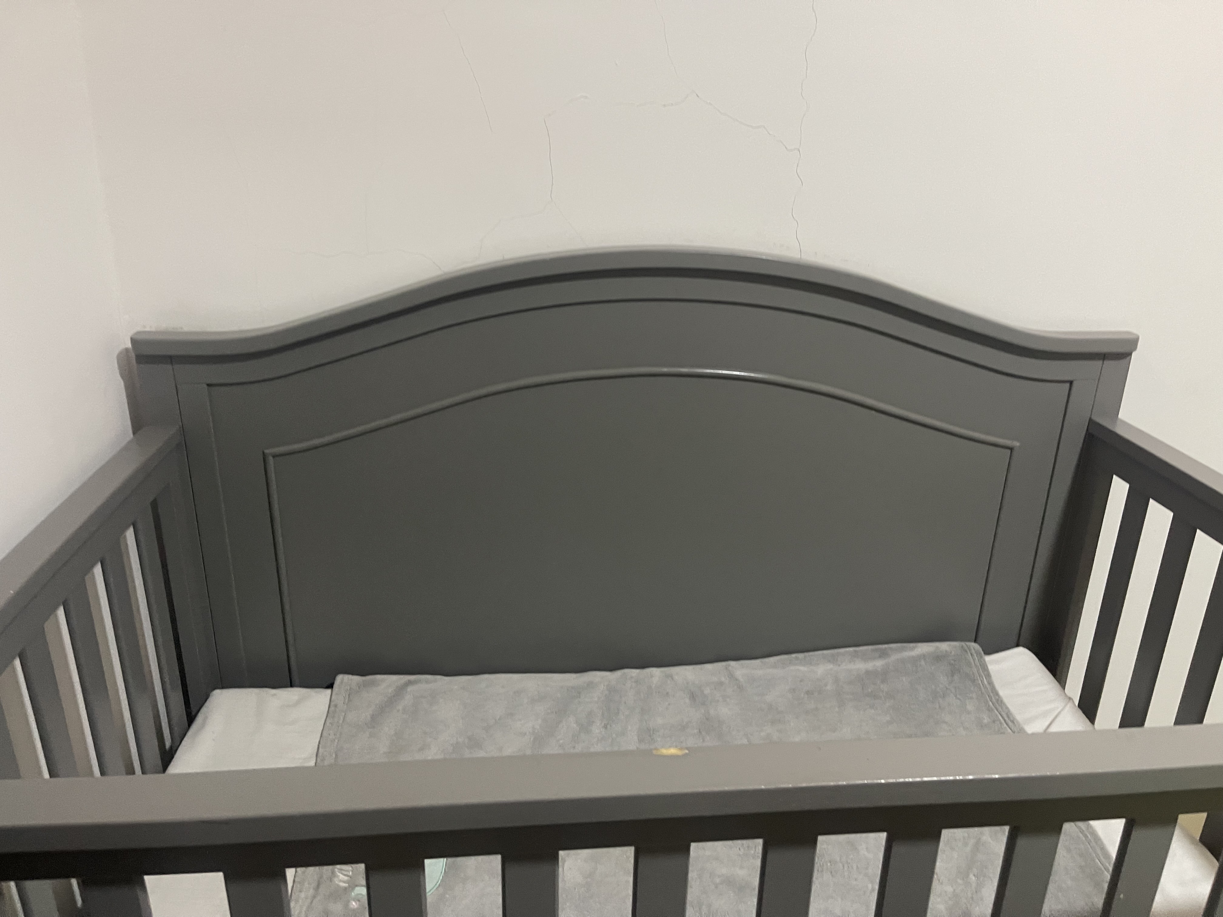 muebles - cuna gráco gris como nueva  1