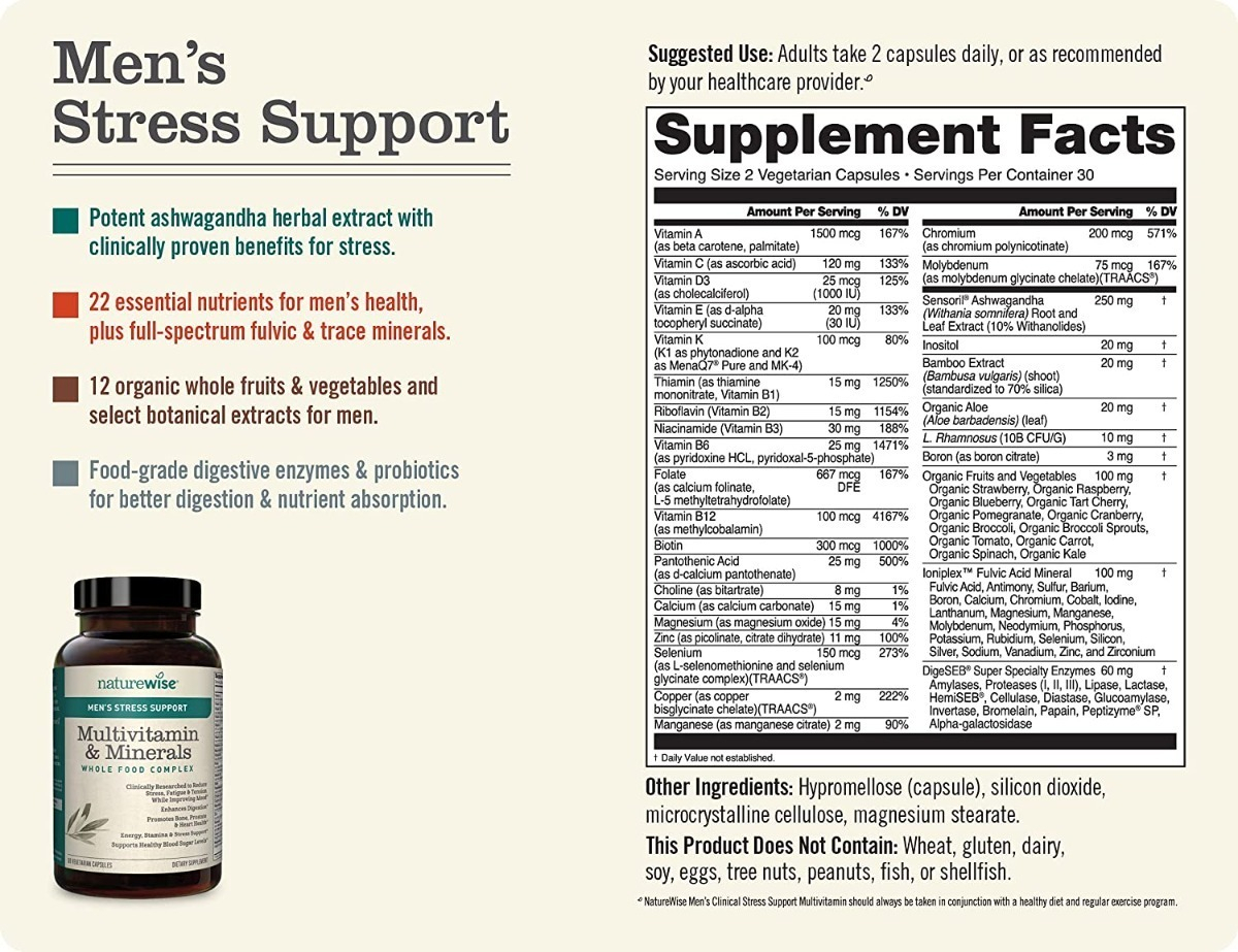 Salud y Equipamiento Médico - Multivitaminico Naturewis 60 cap 1