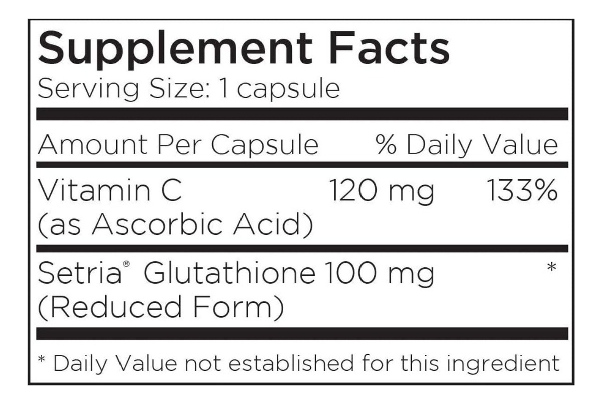 Salud y Equipamiento Médico - Glutation 100mg 60cap Metabolic 1
