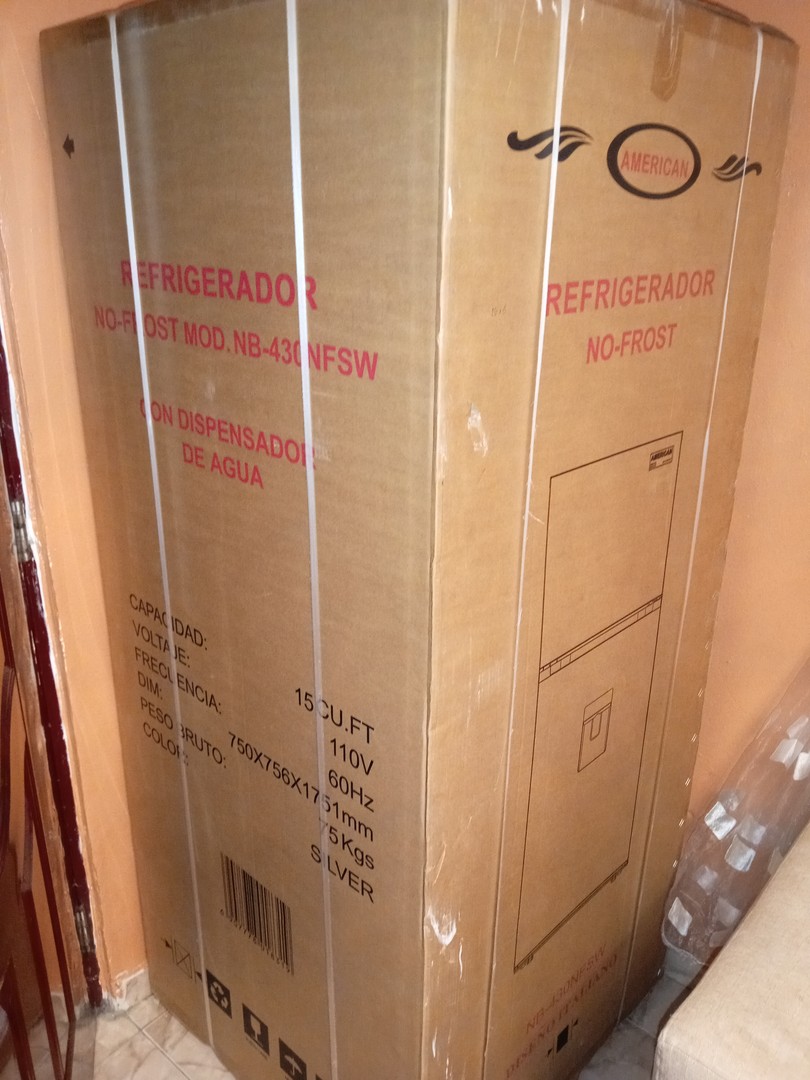 electrodomesticos - Nevera American 15 pies con dispensador, nueva de caja 3