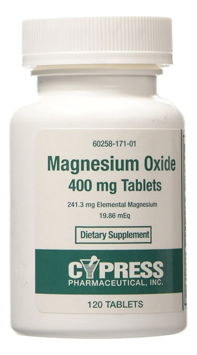 Salud y Equipamiento Médico - Magnesio Oxido 120tab Cypress - Un - Unidad A $1639 0
