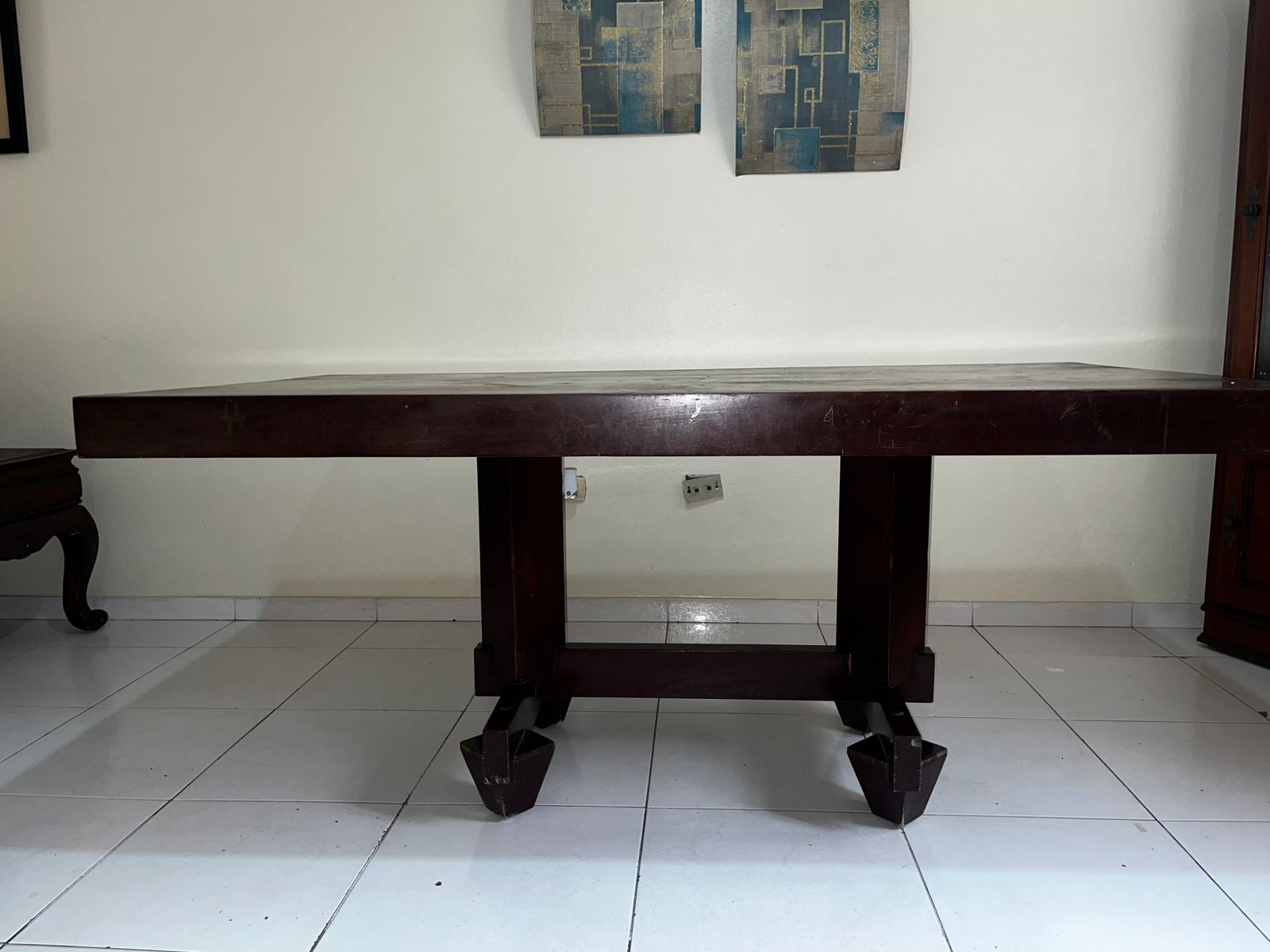 muebles y colchones - De Oportunidad! Juego de Mesa de caoba de 6 sillas 1