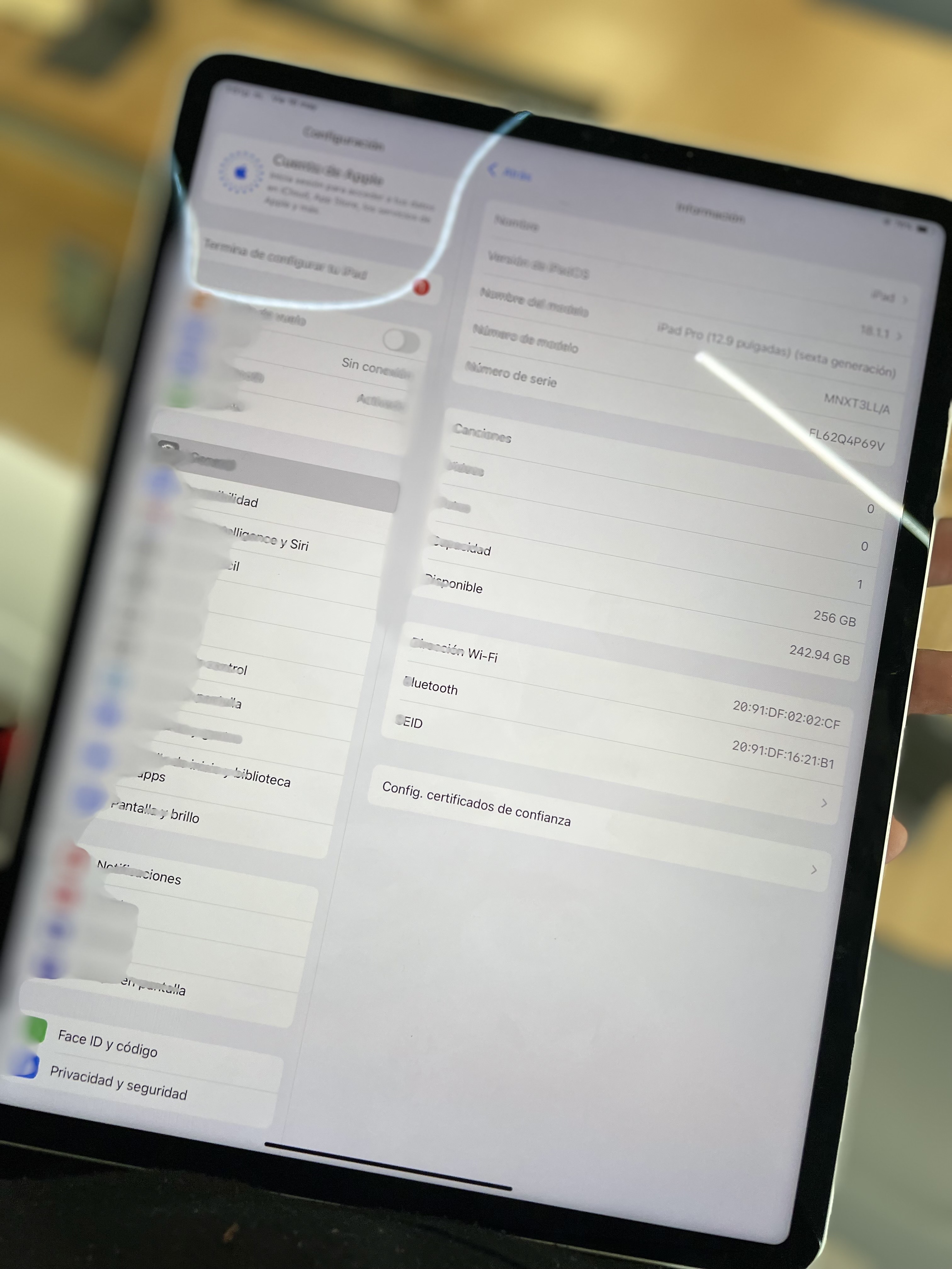 celulares y tabletas - IPAD PRO M2 (12.9 PULGADA)
256Gb 8