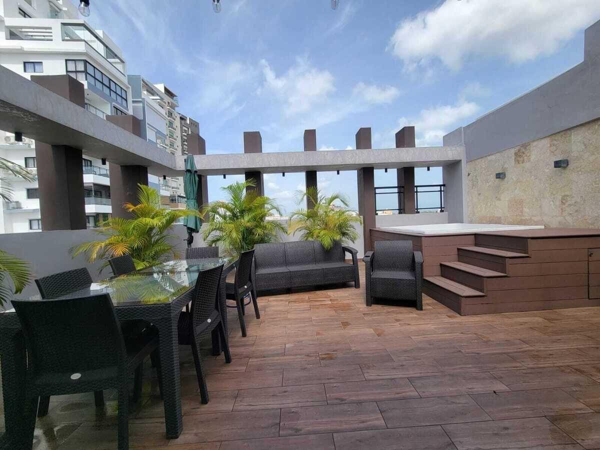 apartamentos - Alquilo apartamento amueblado con terraza privada 8