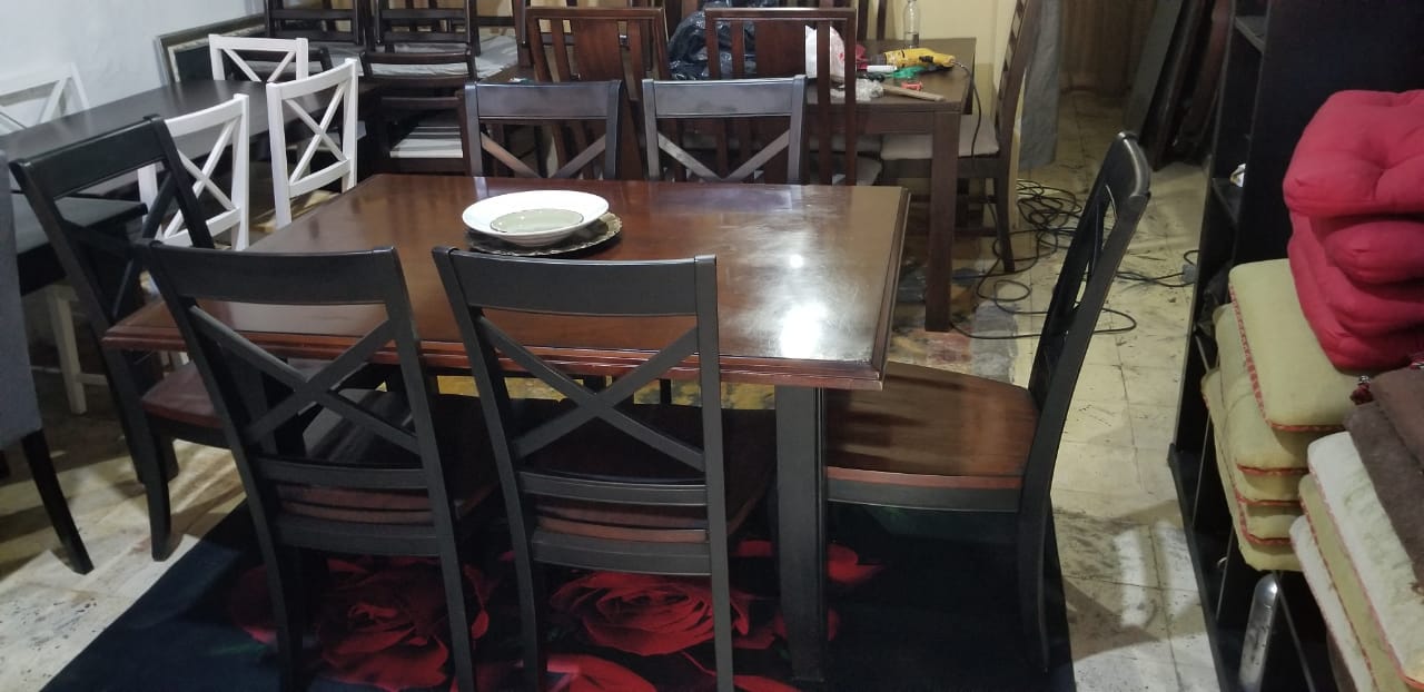 muebles y colchones - comedor usado 6 sillas importados ni roto ni flojo bien de pintura  0