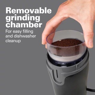 electrodomesticos - Molinillo de café Hamilton Beach Fresh Grind, cuchillas de acero inoxidable 2