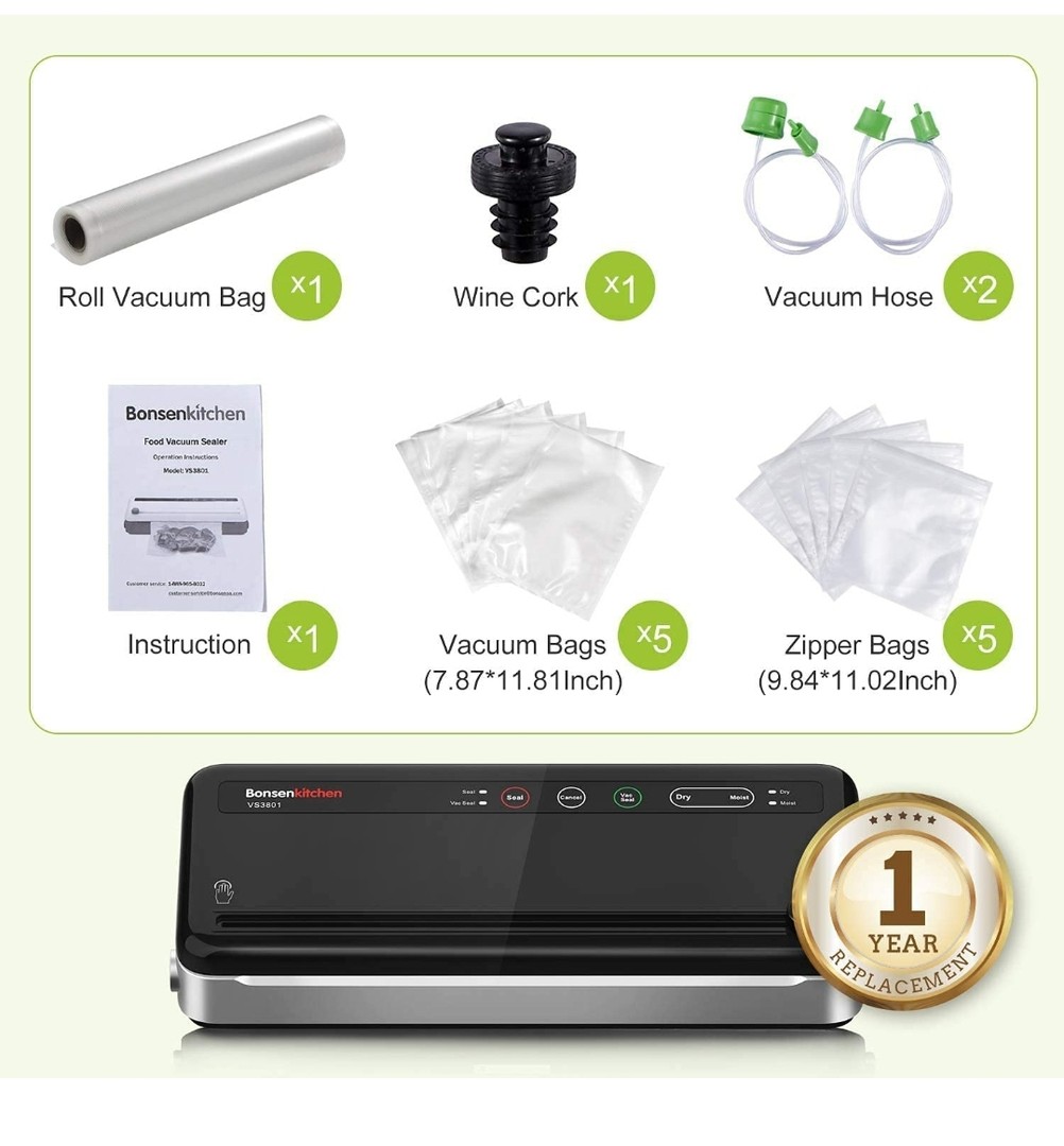 cocina - Maquina selladora y empacadora al vacio. Ideal para preservar alimentos. Nueva! 1